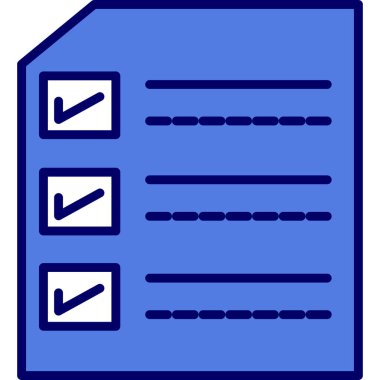 Kontrol listesi. Web simgesi vektör illüstrasyonu 