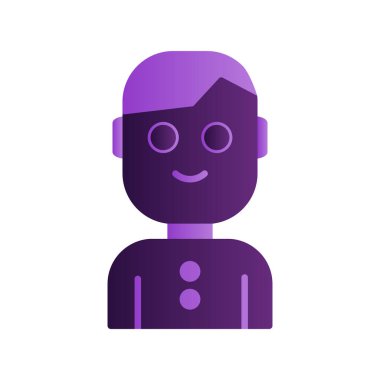 avatar vektör simgesi modern basit illüstrasyon 