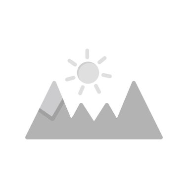 dağ simgesi, vektör illüstrasyonu