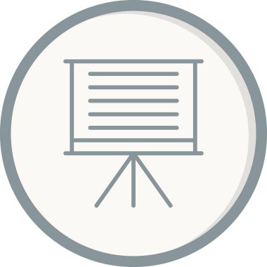 sunum simgesi vektör illüstrasyonu