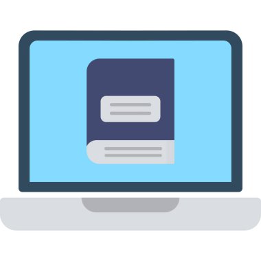 çevrimiçi öğrenme simgesi vektör illüstrasyonu