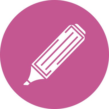 Vurgulayıcı ağ simgesi, basit illüstrasyon