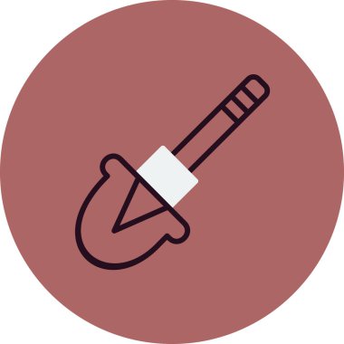 Düz vektör simge kürek