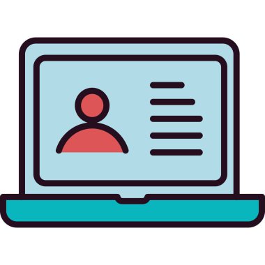 ícone de portfólio. ilustração vetorialPortföy simgesi. vektör çizim