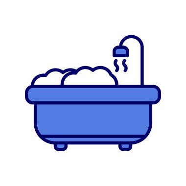 Küvet. Web simgesi basit tasarım 