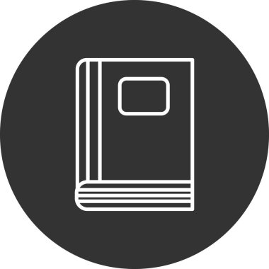 Kitap. Web simgesi basit tasarım