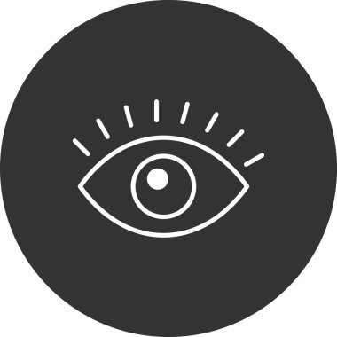 Göz simgesi vektör illüstrasyonu