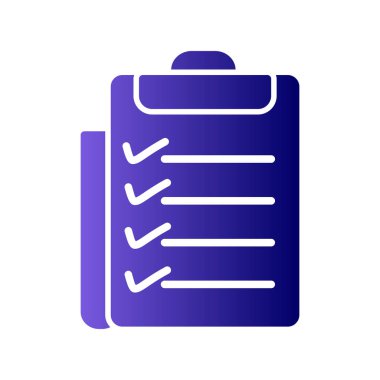 Kontrol listesi. Web simgesi vektör illüstrasyonu 