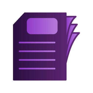 Kağıt, belge simgesi modada  