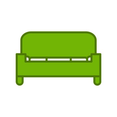 Koltuk simgesi, vektör illüstrasyonu