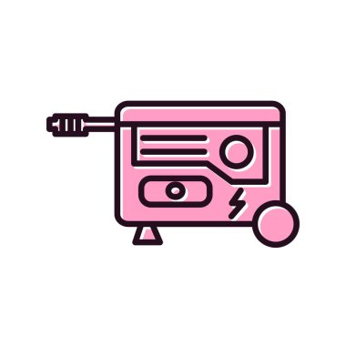 Güç oluşturma simgesi, vektör illüstrasyonu