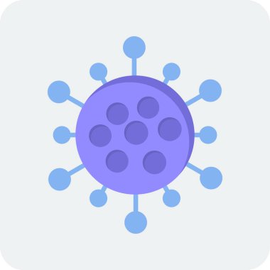 Virüs Simgesi, vektör illüstrasyonu