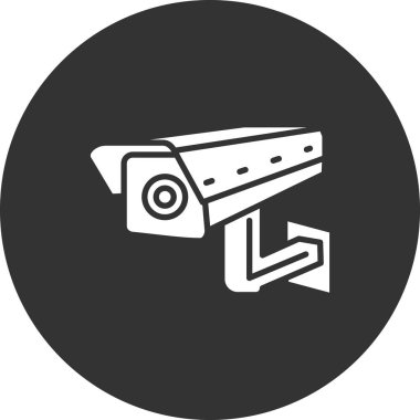 Video denetleyici ve gözetleme paneli vektör illüstrasyonlu kapalı devre kamera