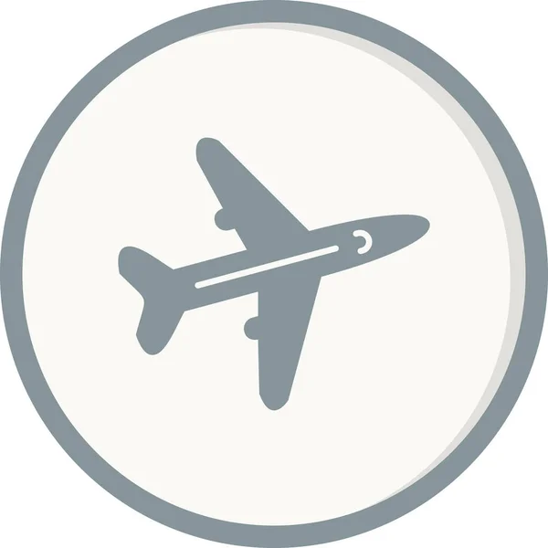 Aeroplane Icon Vector Illustration — Stock Vector