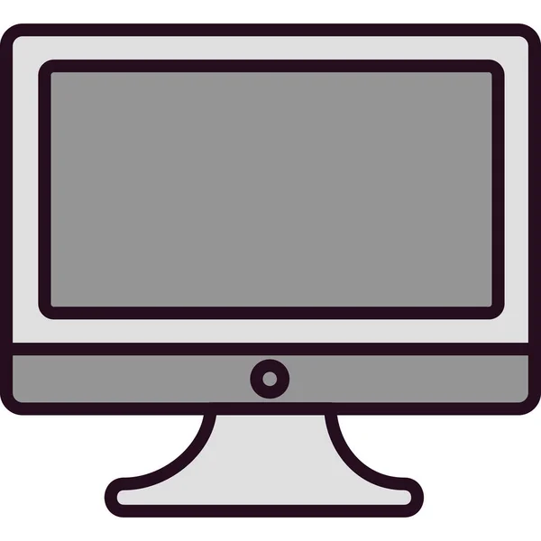 Monitor Bildschirm Einfache Illustration — Stockvektor