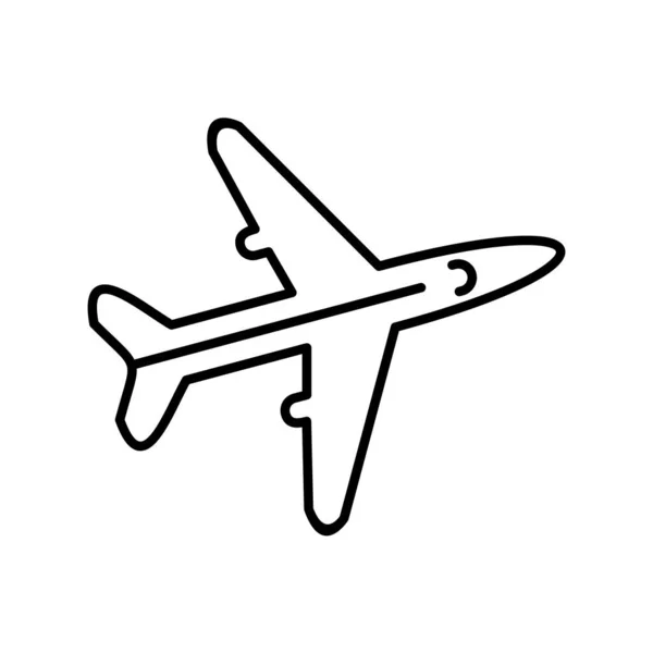 Illustration Vektor För Flygplansikonen — Stock vektor