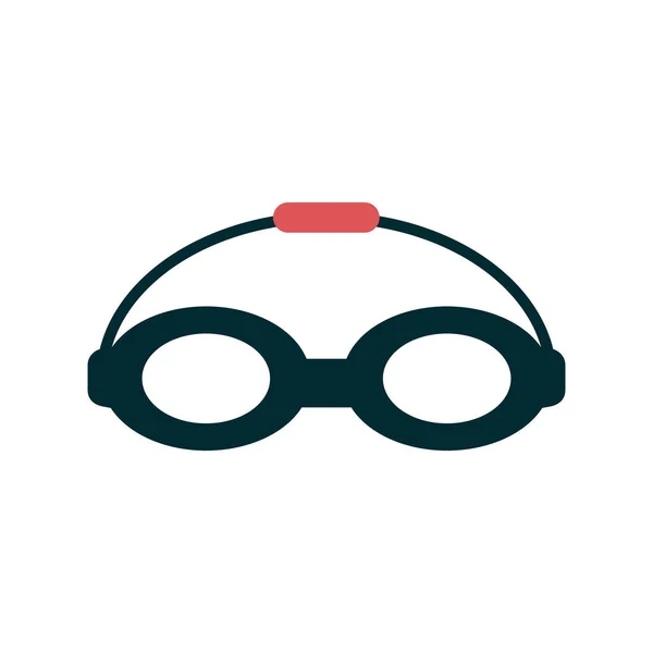 Schwimmbrille Web Symbol Einfache Illustration Der Brille — Stockvektor