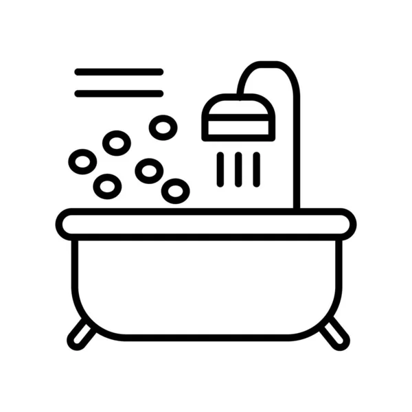 浴槽だ ウェブアイコンシンプルなデザイン — ストックベクタ