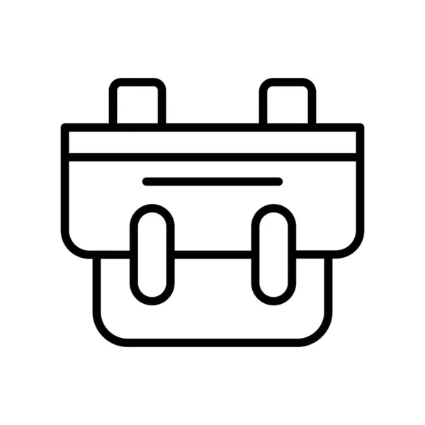 Aktenkoffer Symbol Vektorabbildung Taschensymbol — Stockvektor