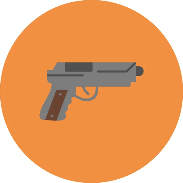 Bir Silah Simgesinin Vektör Illüstrasyonu — Stok Vektör