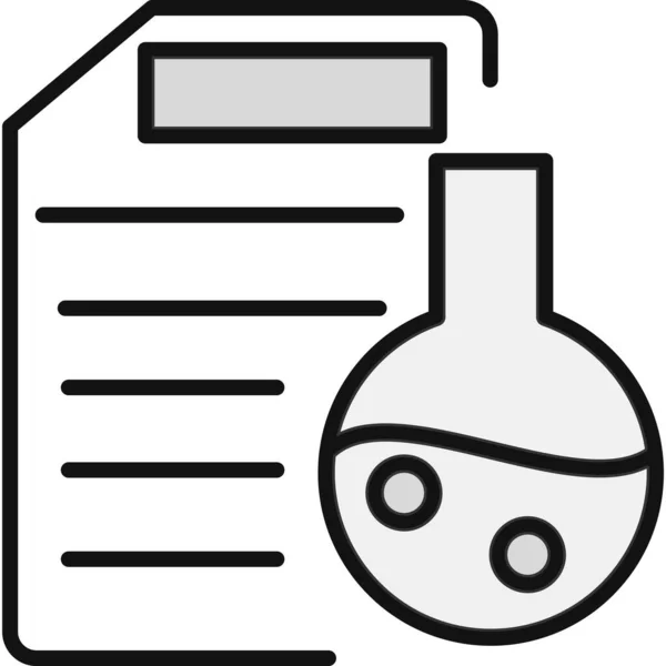File Flask Web Icon Simple Illustration Chemistry Symbol — Stock Vector