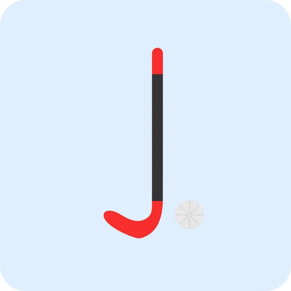 Hockey Pictogram Vectorillustratie — Stockvector