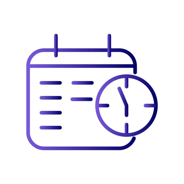 Zeitmanagement Icon Vektor Illustration — Stockvektor