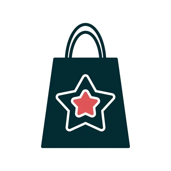 Einkaufstaschensymbol Vektorillustration — Stockvektor