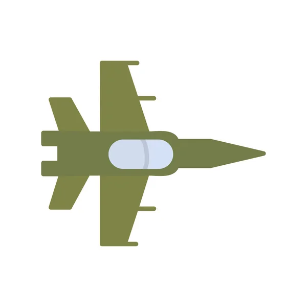 Fighter Jet Ikon Vektör Çizimi — Stok Vektör