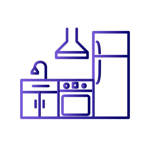 Kitchen Icon Vector Illustration — Stock Vector