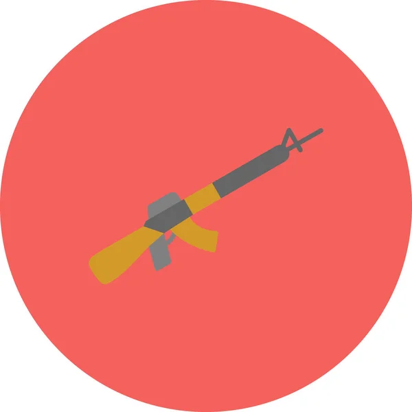 Icône Arme Illustration Fusil Assaut Style Plat Eps — Image vectorielle