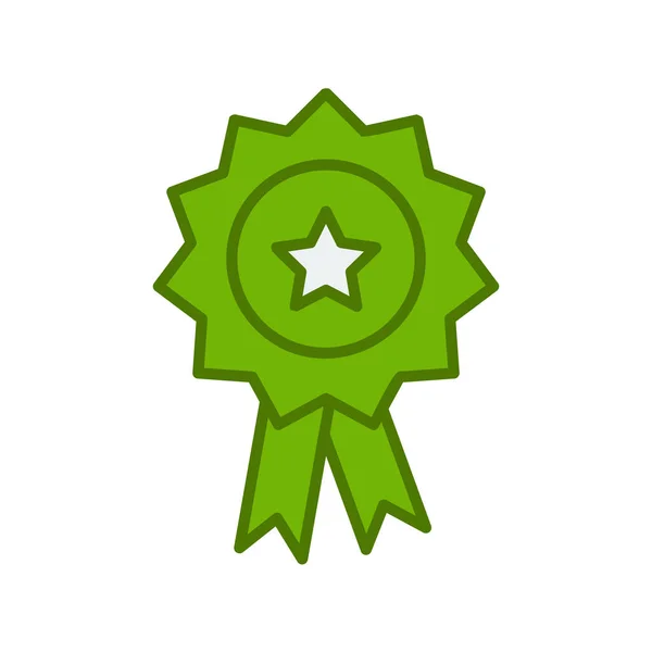 Toekenning Web Icoon Eenvoudige Illustratie Van Badge — Stockvector