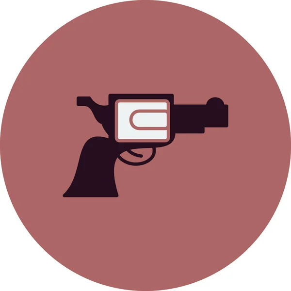 Ilustração Vetorial Ícone Pistola — Vetor de Stock