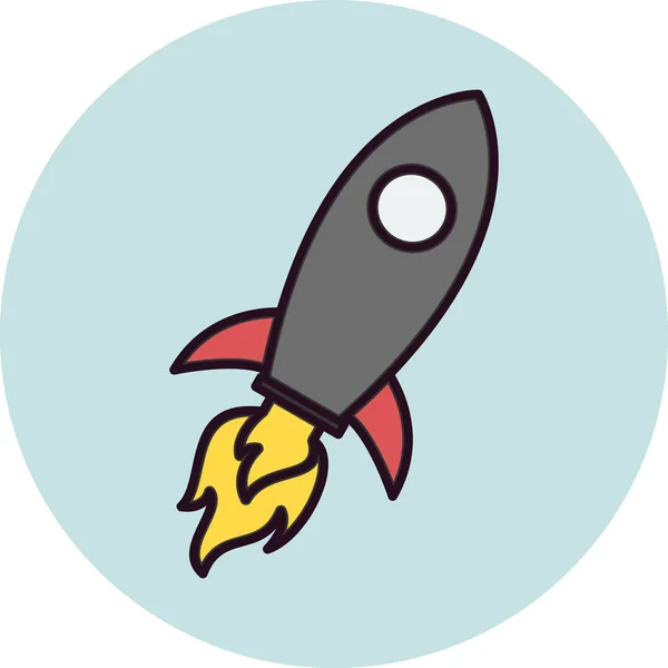 Иконка Ракеты Векторная Иллюстрация — стоковый вектор