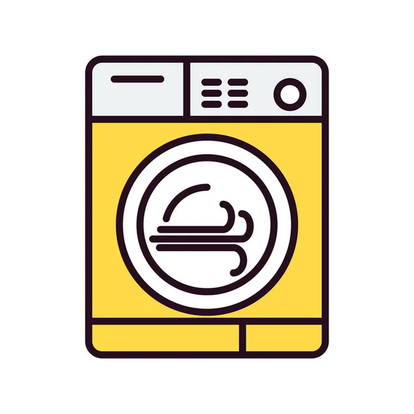 Ícone Máquina Lavar Roupa Ilustração Vetorial —  Vetores de Stock