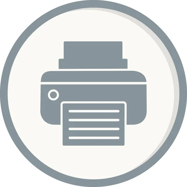 Printer Pictogram Vector Illustratie — Stockvector