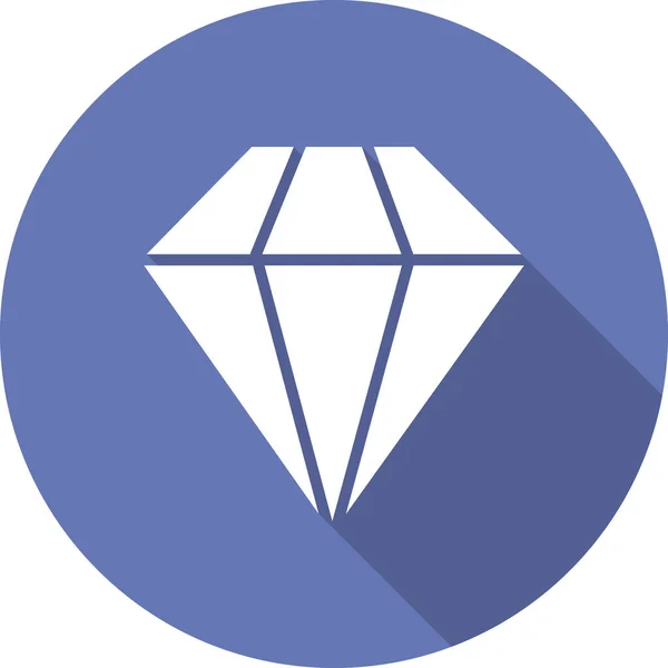 Gyémánt Ikon Vektorillusztrációja — Stock Vector