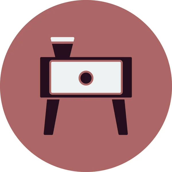 Ref Side Table Web Icon Simple Illustration Furniture — стоковый вектор