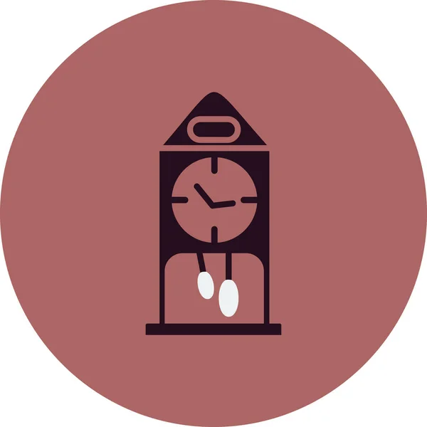 Reloj Icono Vector Ilustración — Vector de stock