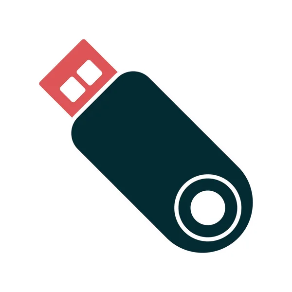 Usb Stick Symbol Einfache Illustration Der Usb Speicherung — Stockvektor