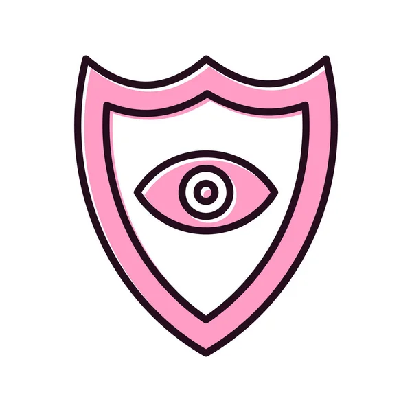 Illustration Vectorielle Icône Eye Shield — Image vectorielle
