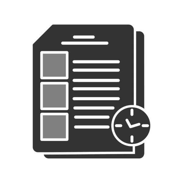 Exam Icon Vector Illustration — 스톡 벡터