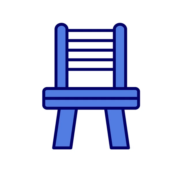 Σαλόνι Καρέκλα Εικονίδιο Διανυσματική Απεικόνιση — Διανυσματικό Αρχείο