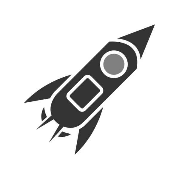 Іконка Ракети Простий Дизайн — стоковий вектор