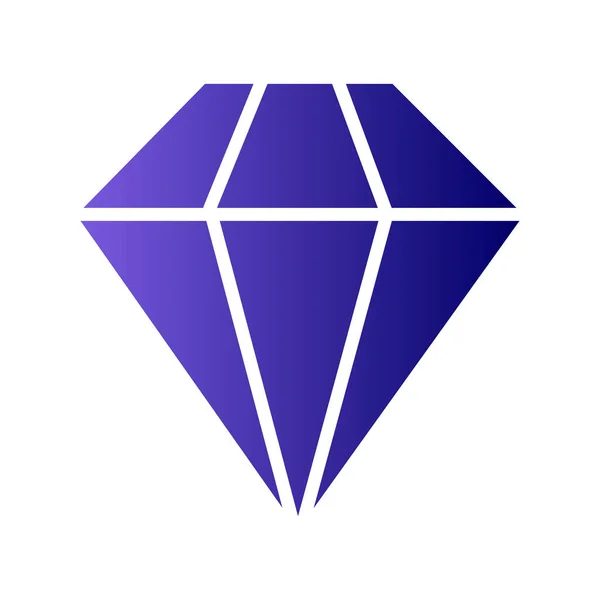 Vektorillustration Des Diamanten Symbols — Stockvektor