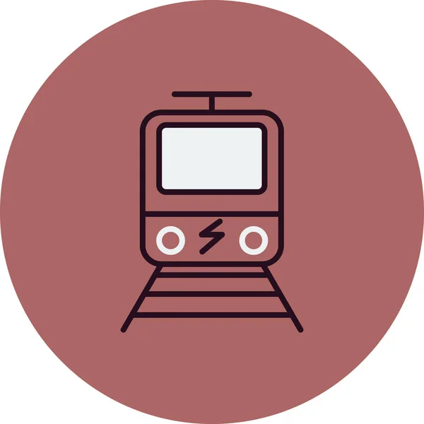 Icono Del Tren Eléctrico Ilustración Vectorial — Vector de stock