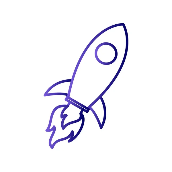 Icona Del Missile Illustrazione Vettoriale — Vettoriale Stock