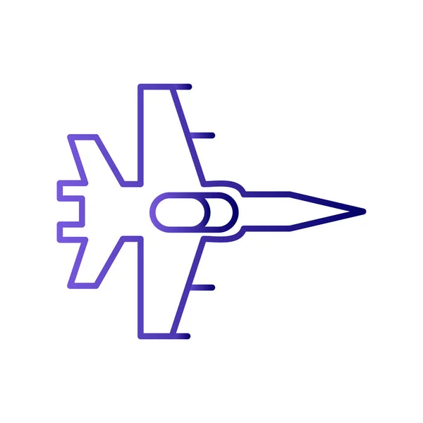 Illustration Vectorielle Icône Fighter Jet — Image vectorielle