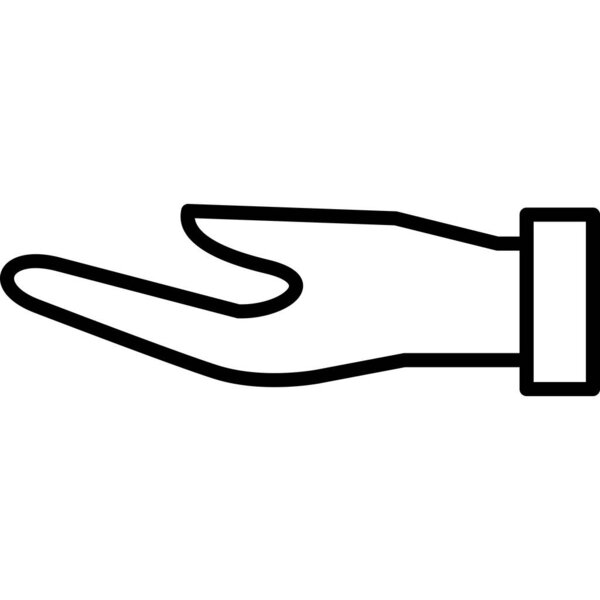 иконка руки, векторная иллюстрация