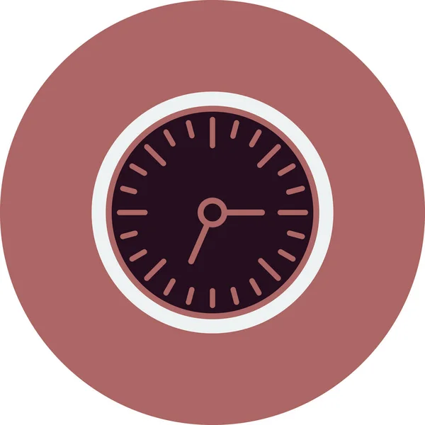 Wall Clock Web Icon Simple Illustration — 스톡 벡터